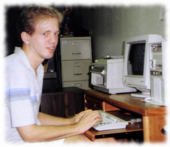 Johnny at computer